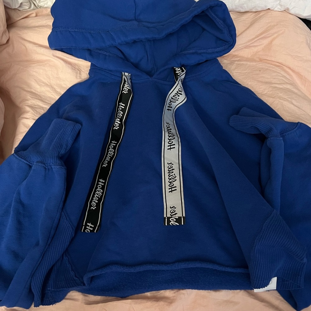 hollister crop hoodie